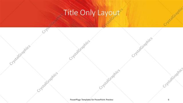 Title Only presentation slide layout