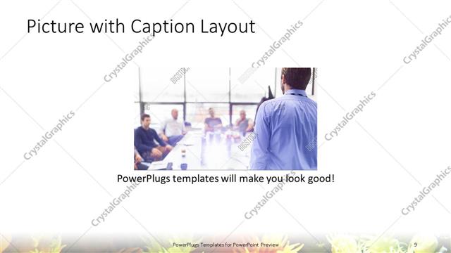 Picture with Caption presentation slide layout