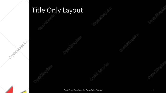 Title Only presentation slide layout