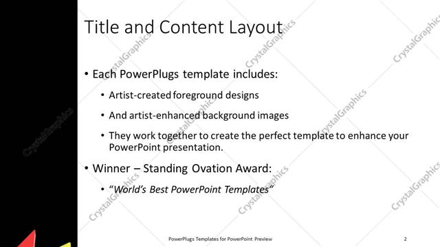 Title and Content presentation slide layout