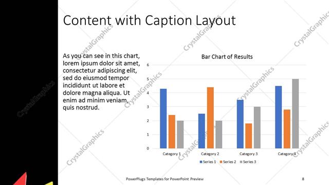 Content with Caption presentation slide layout