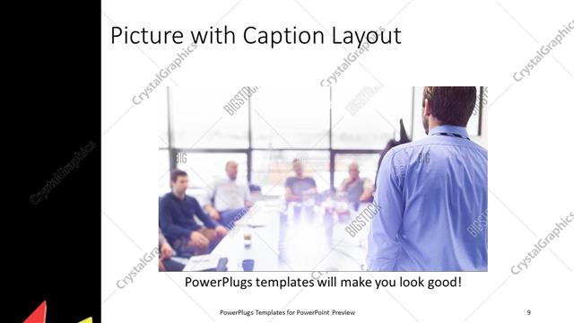 Picture with Caption presentation slide layout
