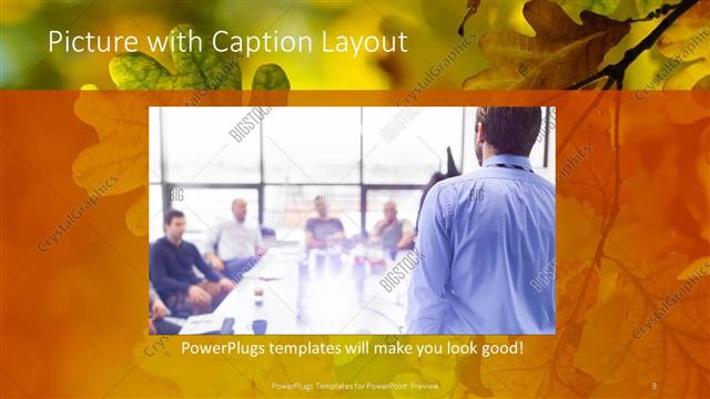 Picture with Caption presentation slide layout