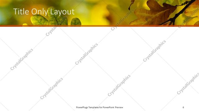 Title Only presentation slide layout