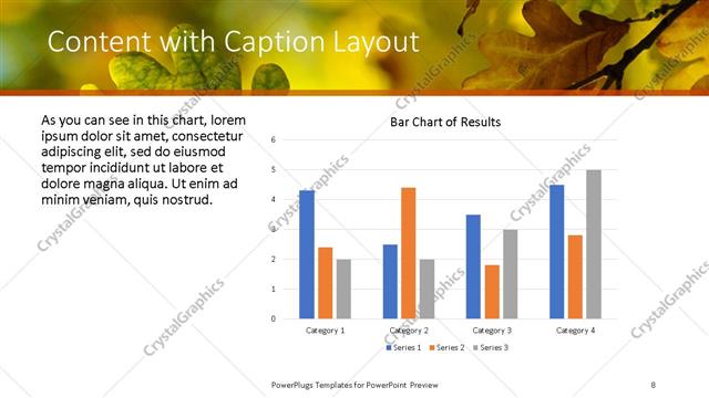 Content with Caption presentation slide layout