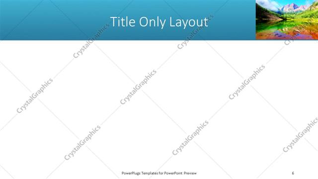 Title Only presentation slide layout