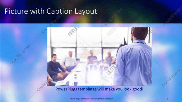Picture with Caption presentation slide layout