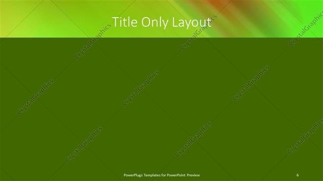 Title Only presentation slide layout
