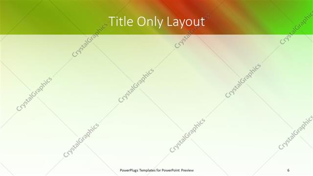 Title Only presentation slide layout