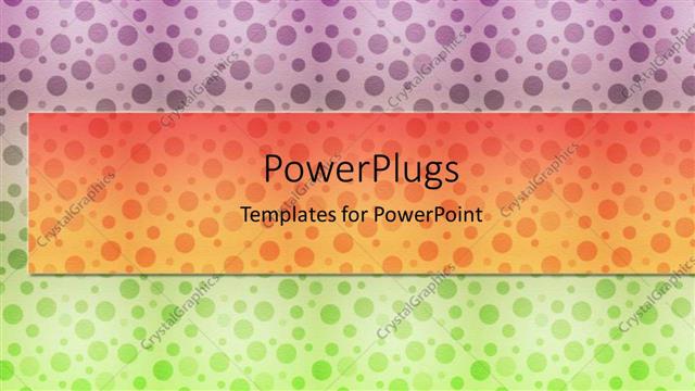  Presentation with purple business - Colorful background with purple, orange and green dots