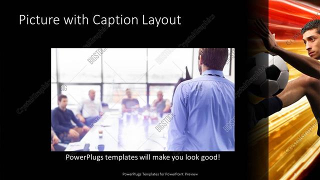 Picture with Caption presentation slide layout