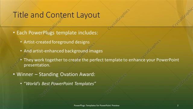 Title and Content presentation slide layout