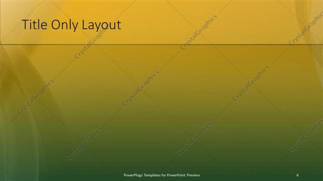 Title Only presentation slide layout