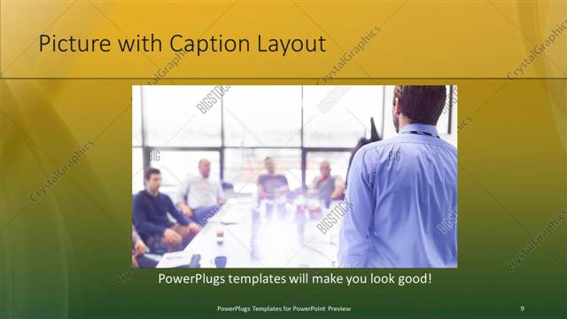 Picture with Caption presentation slide layout