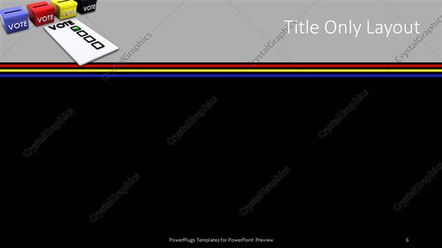 Title Only presentation slide layout