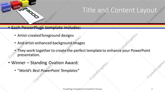 Title and Content presentation slide layout