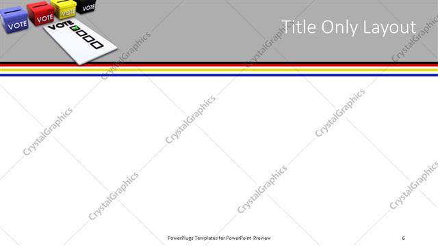 Title Only presentation slide layout