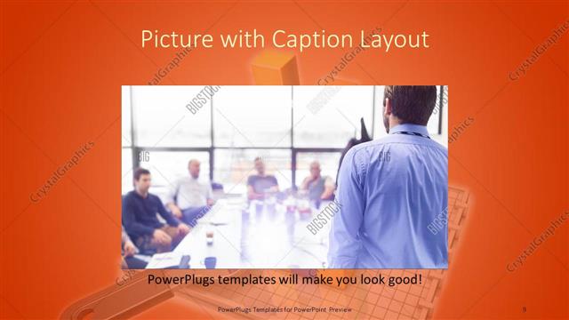 Picture with Caption presentation slide layout