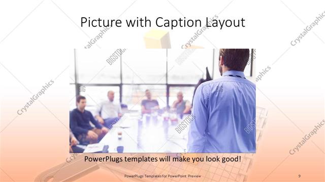 Picture with Caption presentation slide layout