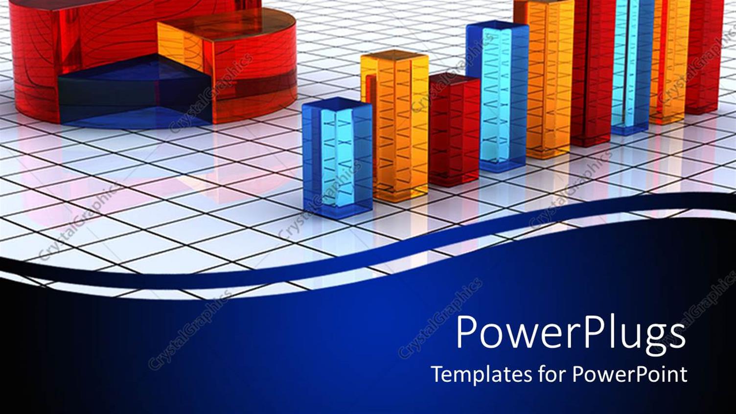 Featuring Colorful Bars and Pie Sitting on Tiled Floor