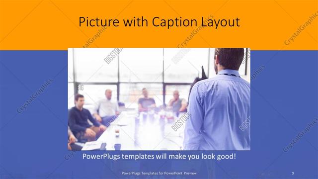 Picture with Caption presentation slide layout