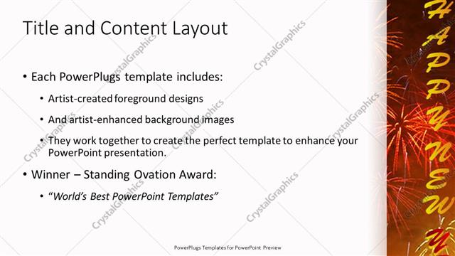 Title and Content presentation slide layout