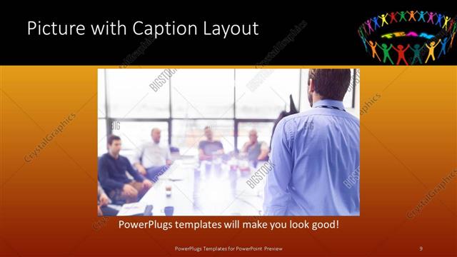 Picture with Caption presentation slide layout