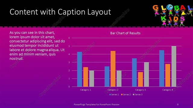 Content with Caption presentation slide layout