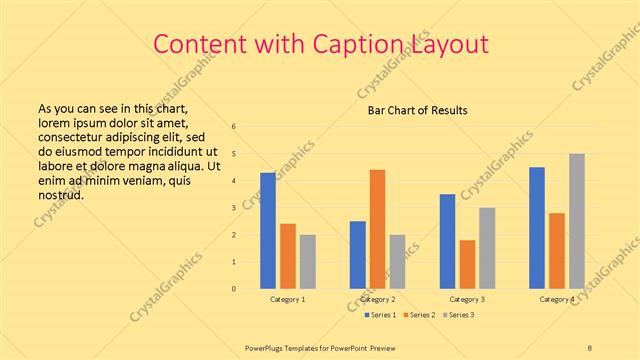 Content with Caption presentation slide layout
