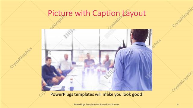 Picture with Caption presentation slide layout