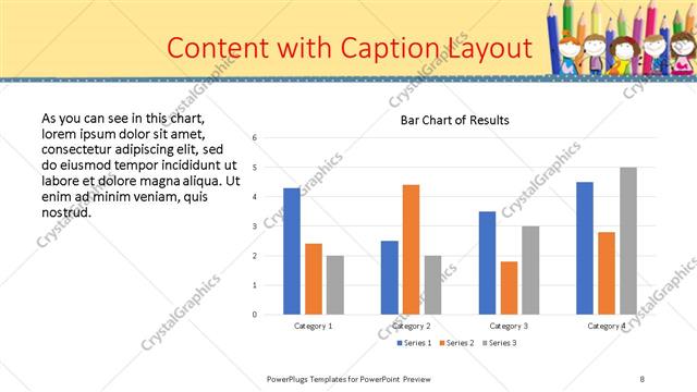 Content with Caption presentation slide layout