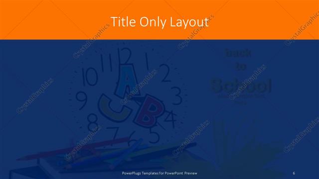 Title Only presentation slide layout