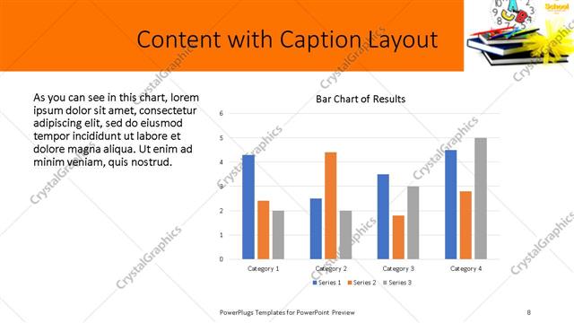 Content with Caption presentation slide layout