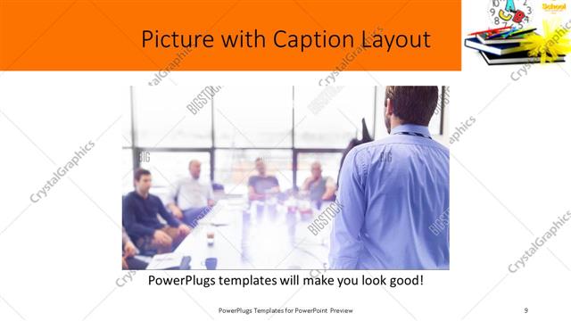 Picture with Caption presentation slide layout