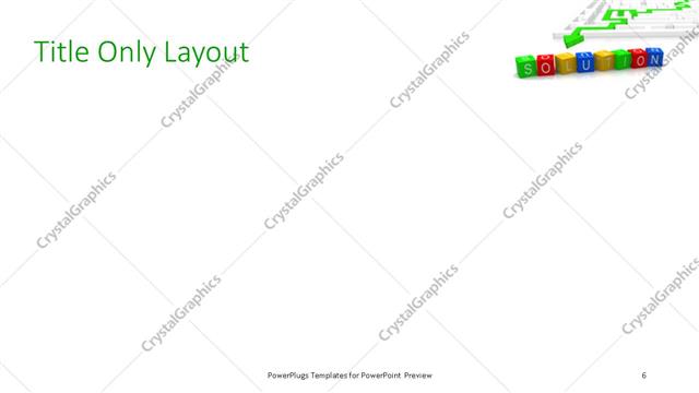 Title Only presentation slide layout