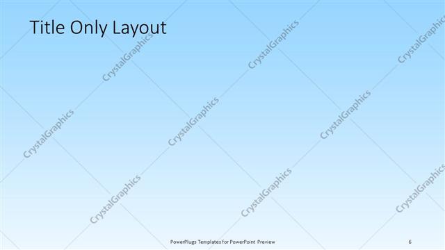 Title Only presentation slide layout