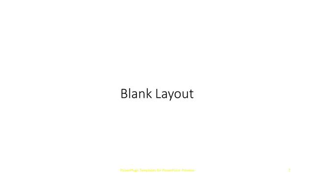 Blank presentation slide layout