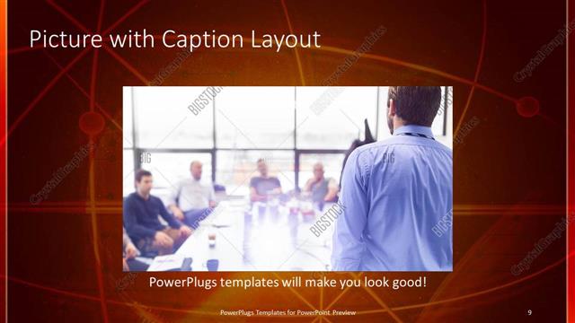 Picture with Caption presentation slide layout
