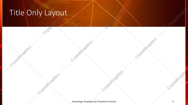 Title Only presentation slide layout