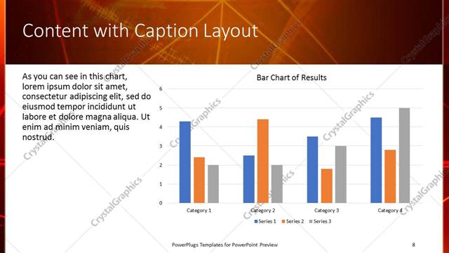 Content with Caption presentation slide layout