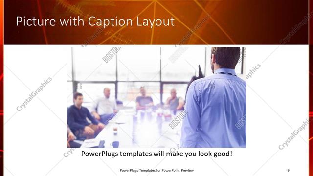 Picture with Caption presentation slide layout