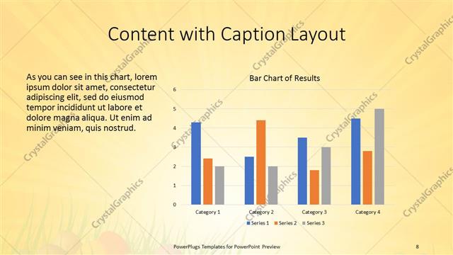 Content with Caption presentation slide layout