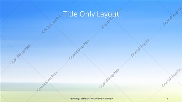 Title Only presentation slide layout