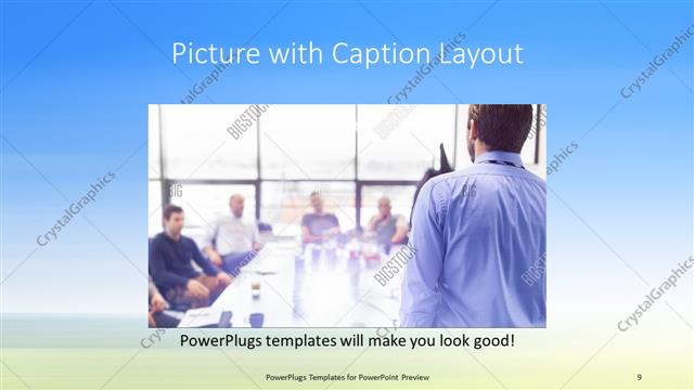 Picture with Caption presentation slide layout
