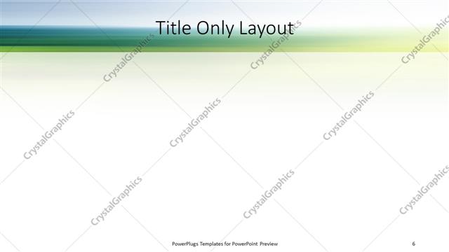 Title Only presentation slide layout