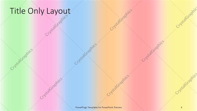 Title Only presentation slide layout