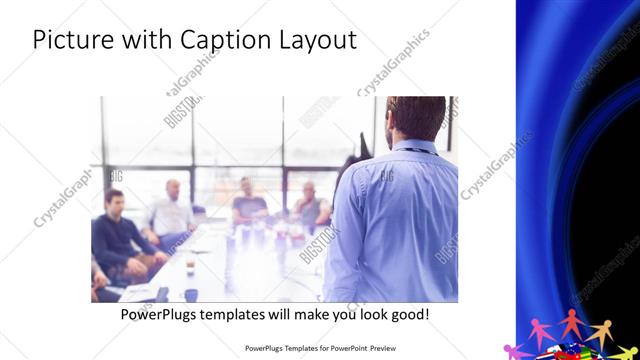 Picture with Caption presentation slide layout
