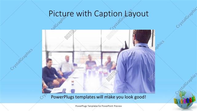 Picture with Caption presentation slide layout