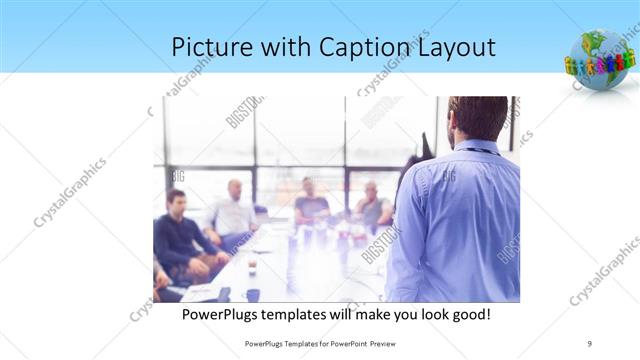 Picture with Caption presentation slide layout
