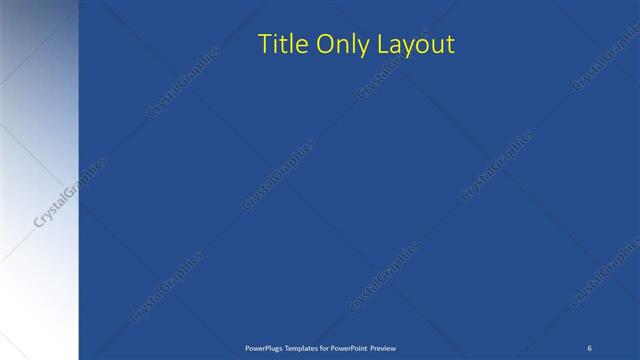 Title Only presentation slide layout